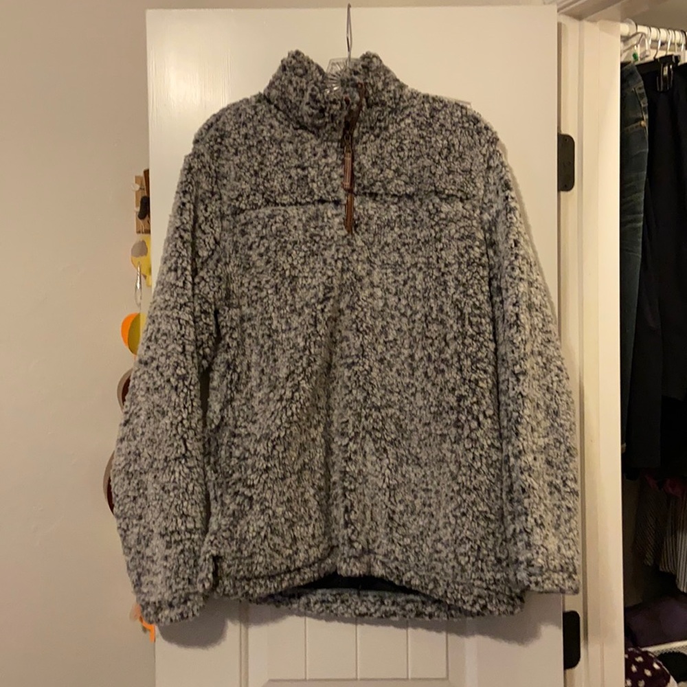 Medium Alpine Sherpa Grey Pullover
